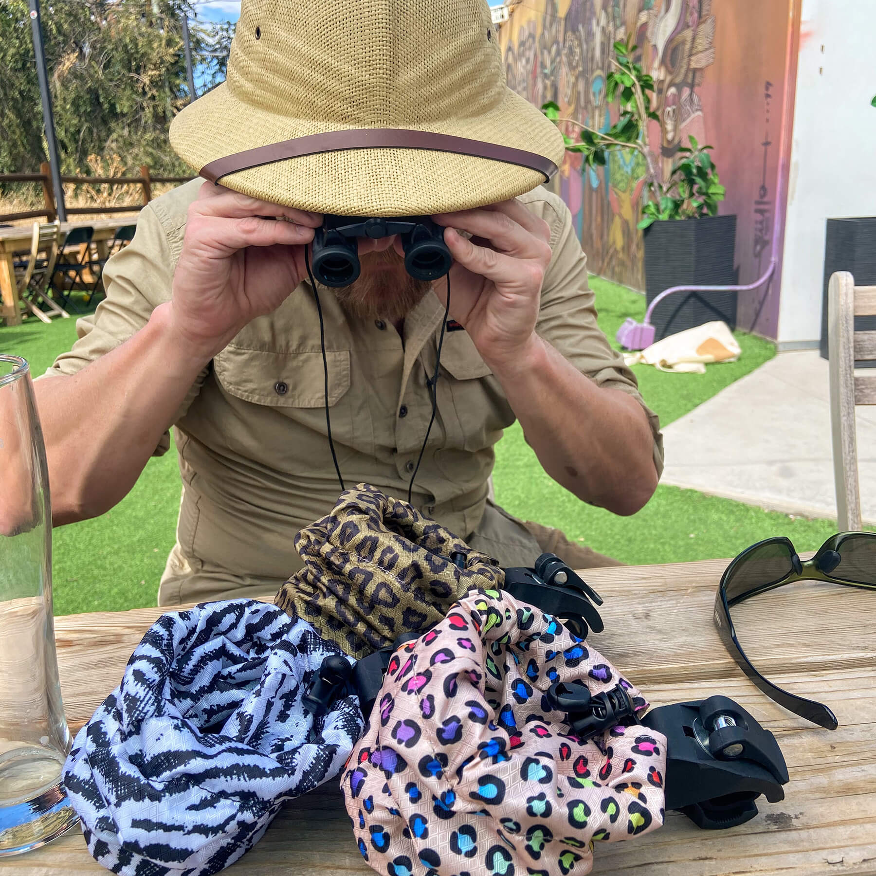 Animal Print Cup Holders spotted on safari