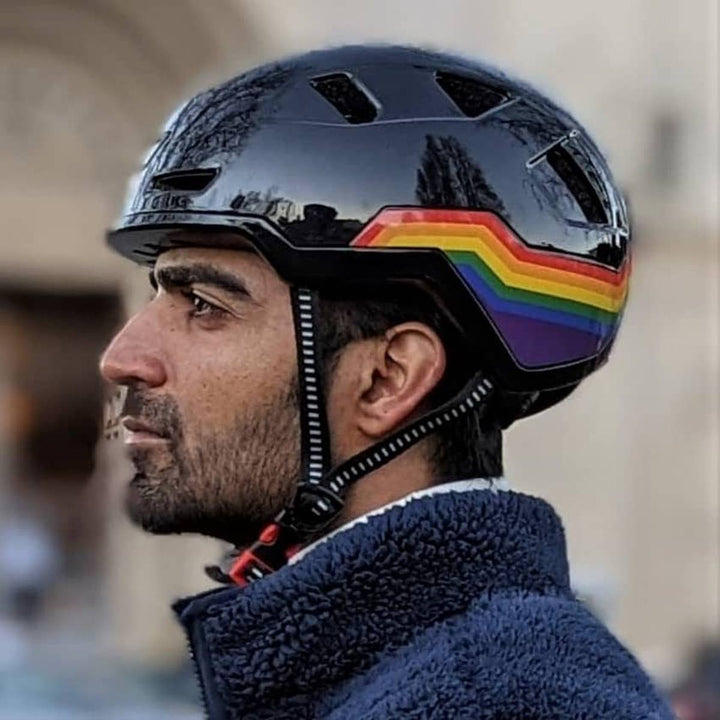 xnito helmet on man's head
