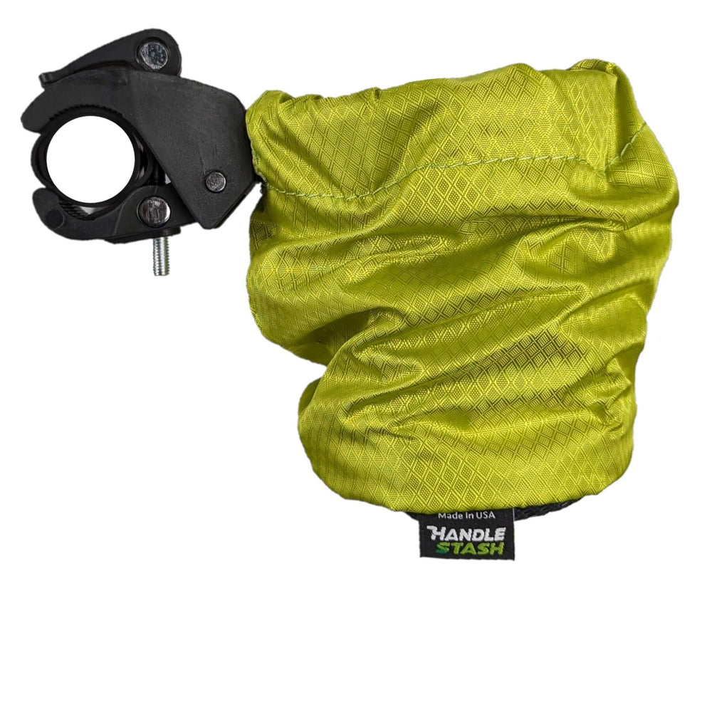 Bike Cup Holder, down position, in Lizard of Oz Green by Handlestash