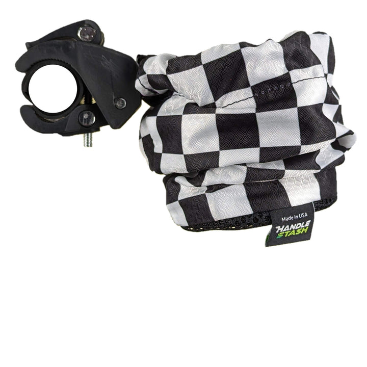 Bike cup holder in checkered print