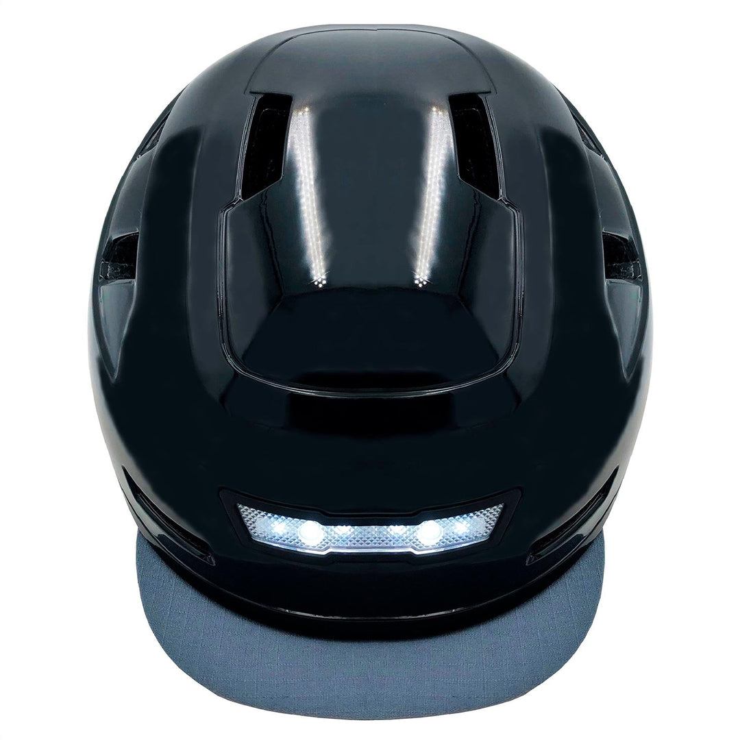 top view of xnito disco bike helmet
