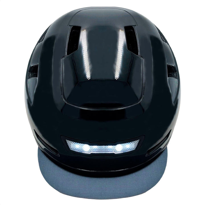 top view of xnito disco bike helmet