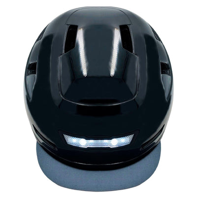 top view of xnito disco bike helmet