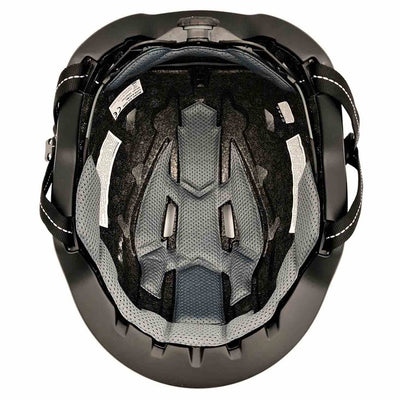 xnito helmet inside view of size adjustment and pads