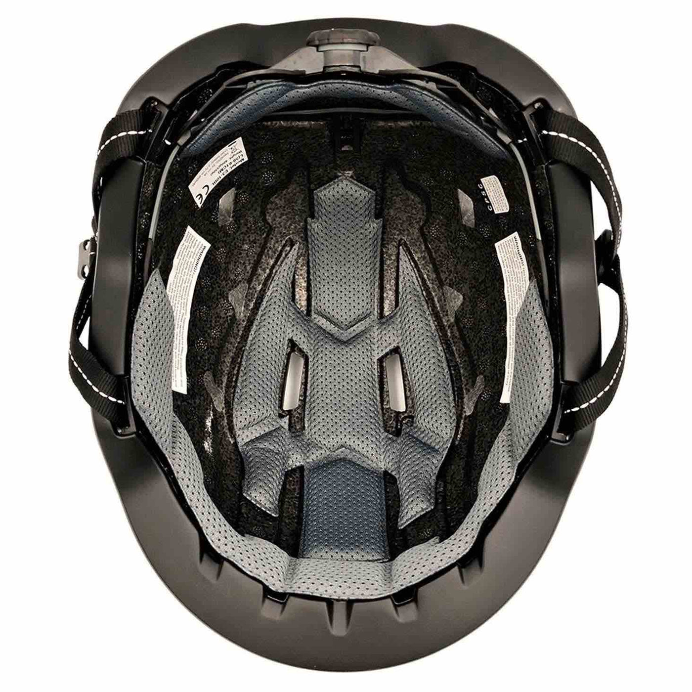 inside view of adjustable ebike helmet