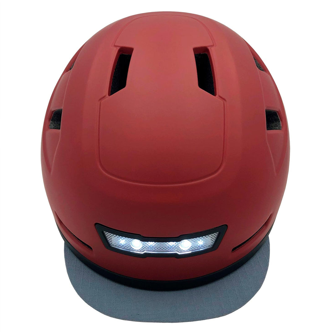 xnito helmet front view of light and visor