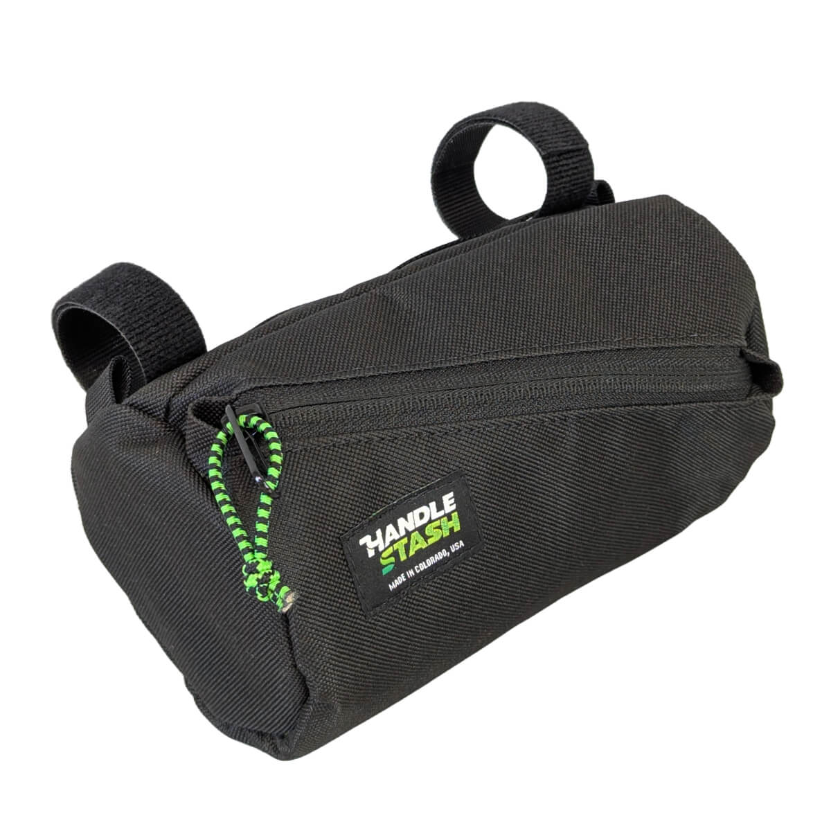 black Mini handlebar bag front