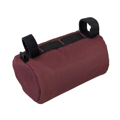 maroon Mini handlebar bag back view