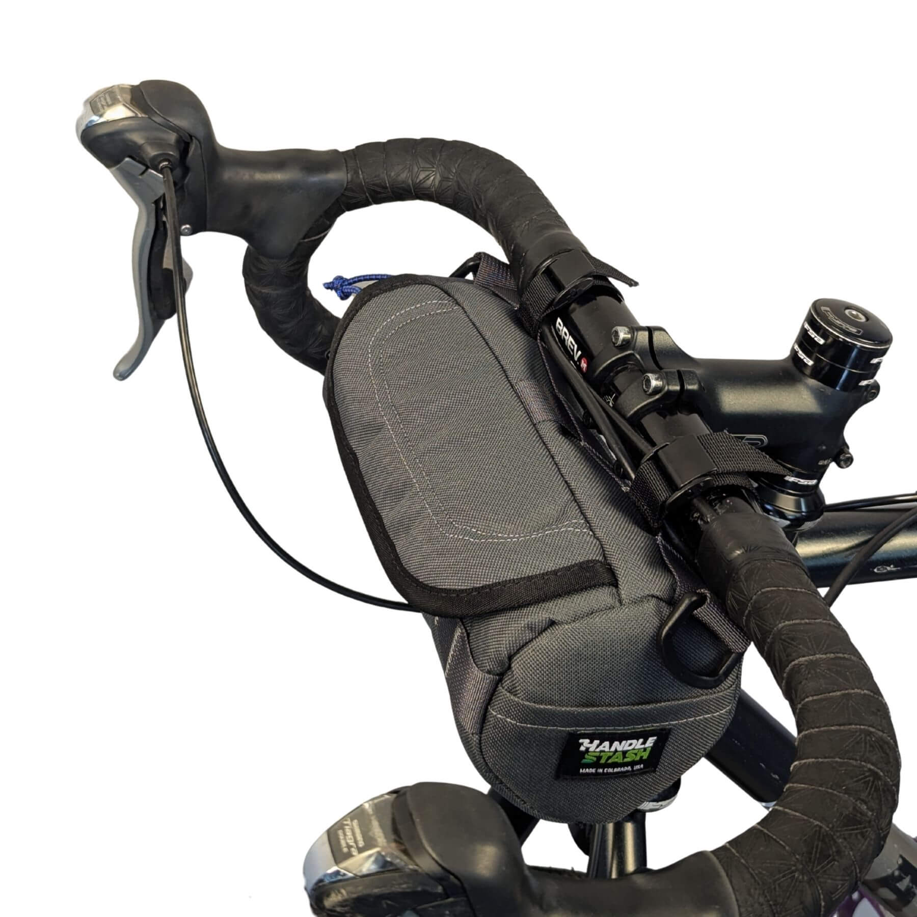 Bigmouth Burrito Handlebar Bag - Charcoal & Blucifer – HandleStash