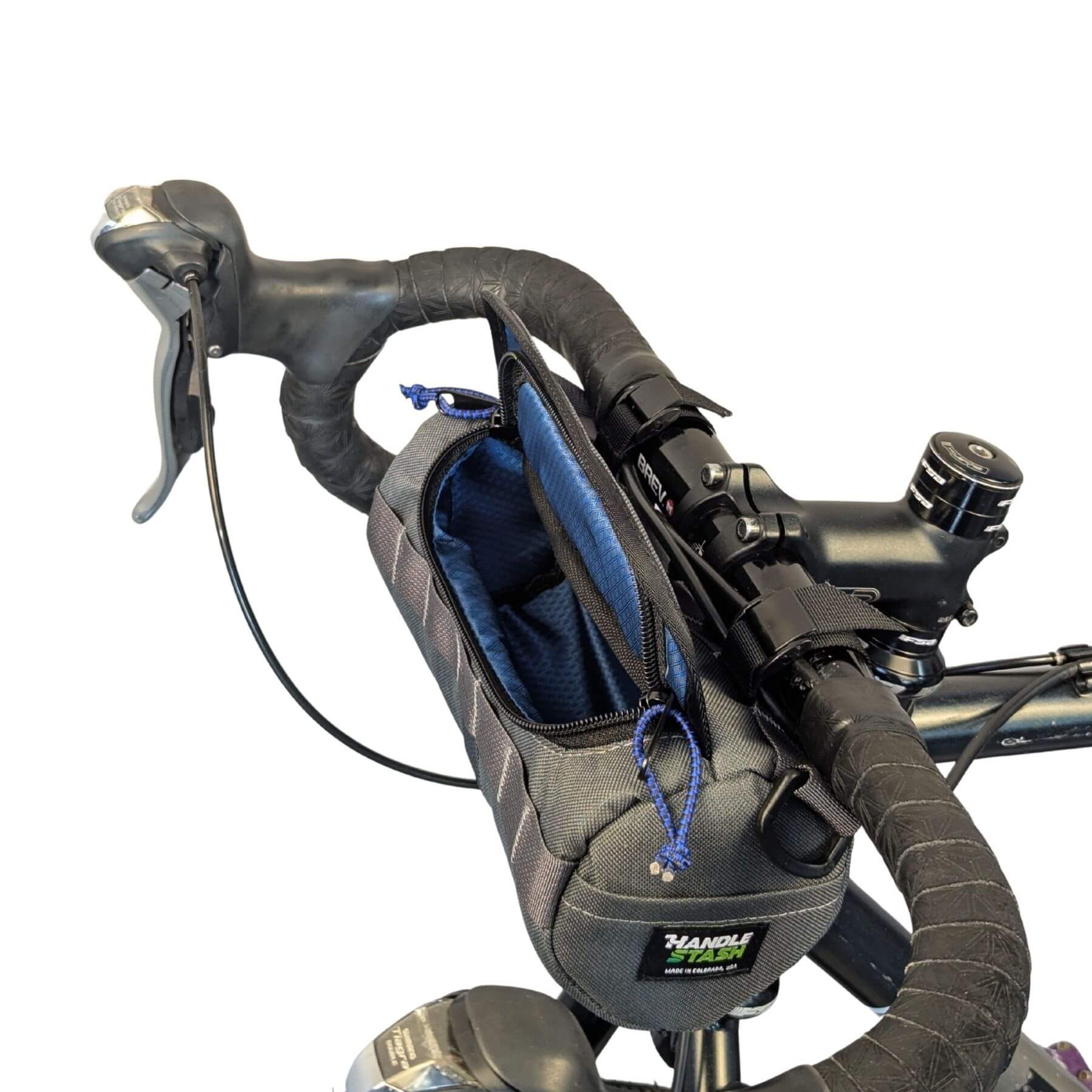 Bigmouth Burrito Handlebar Bag - Charcoal & Blucifer – HandleStash