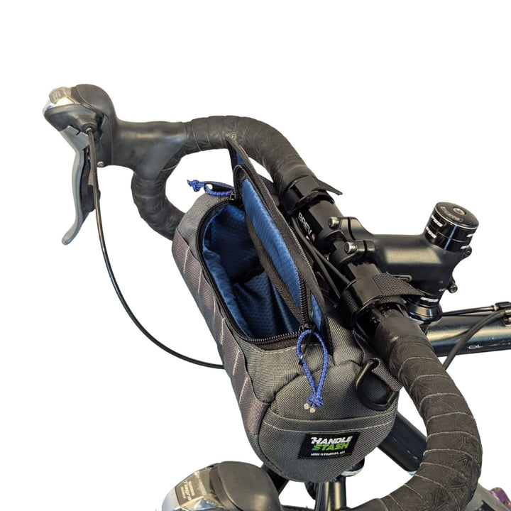 Bigmouth Burrito Handlebar Bag - Charcoal & Blucifer