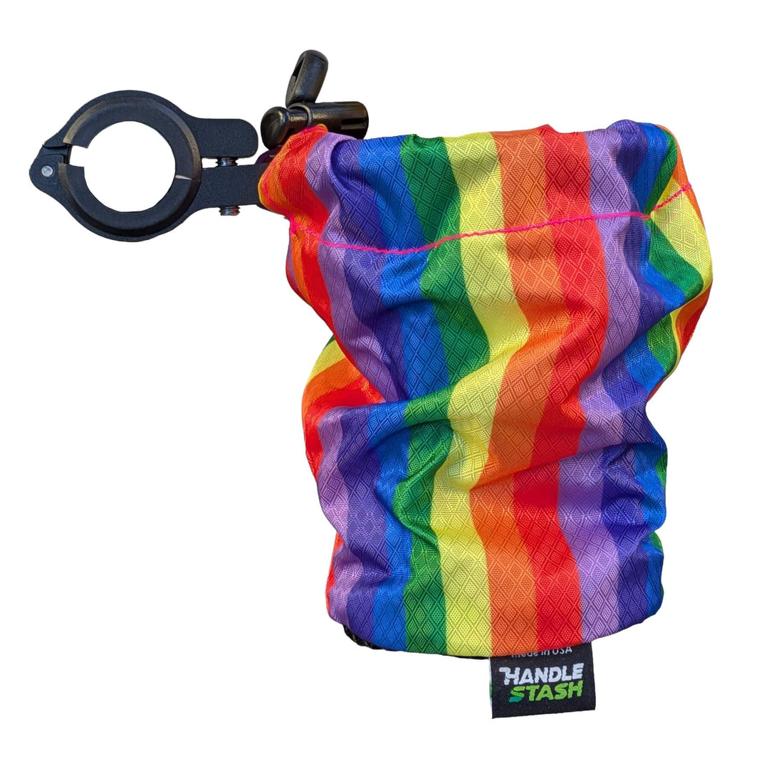 rainbow bike cup holder extended with alloy handlebar clamp