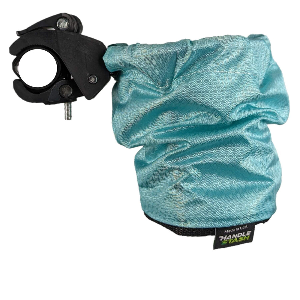 Bike Cup Holder by HandleStash in Robin Egg Blue, extended