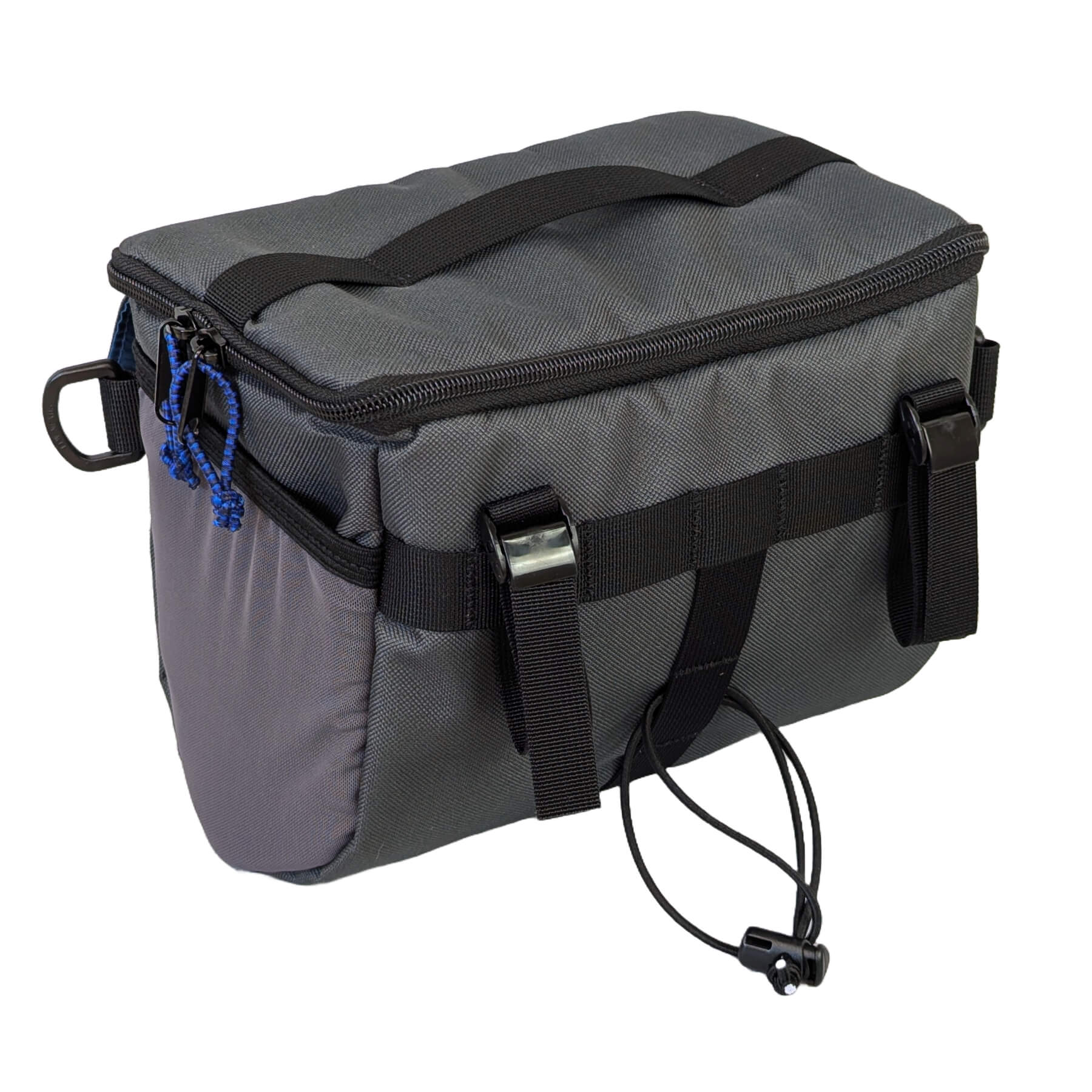 Stashquatch Handlebar Bag - Charcoal Blucifer – HandleStash