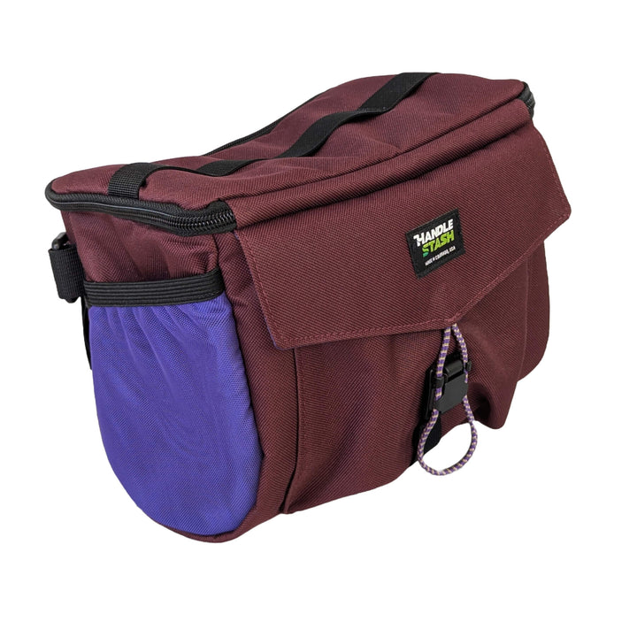 For the Zin Stashquatch bag side view from front