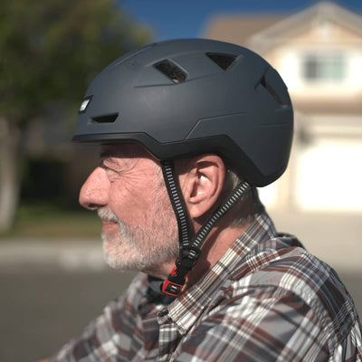 man wearing xnito helmet and wondering if he'll ever go 28mph