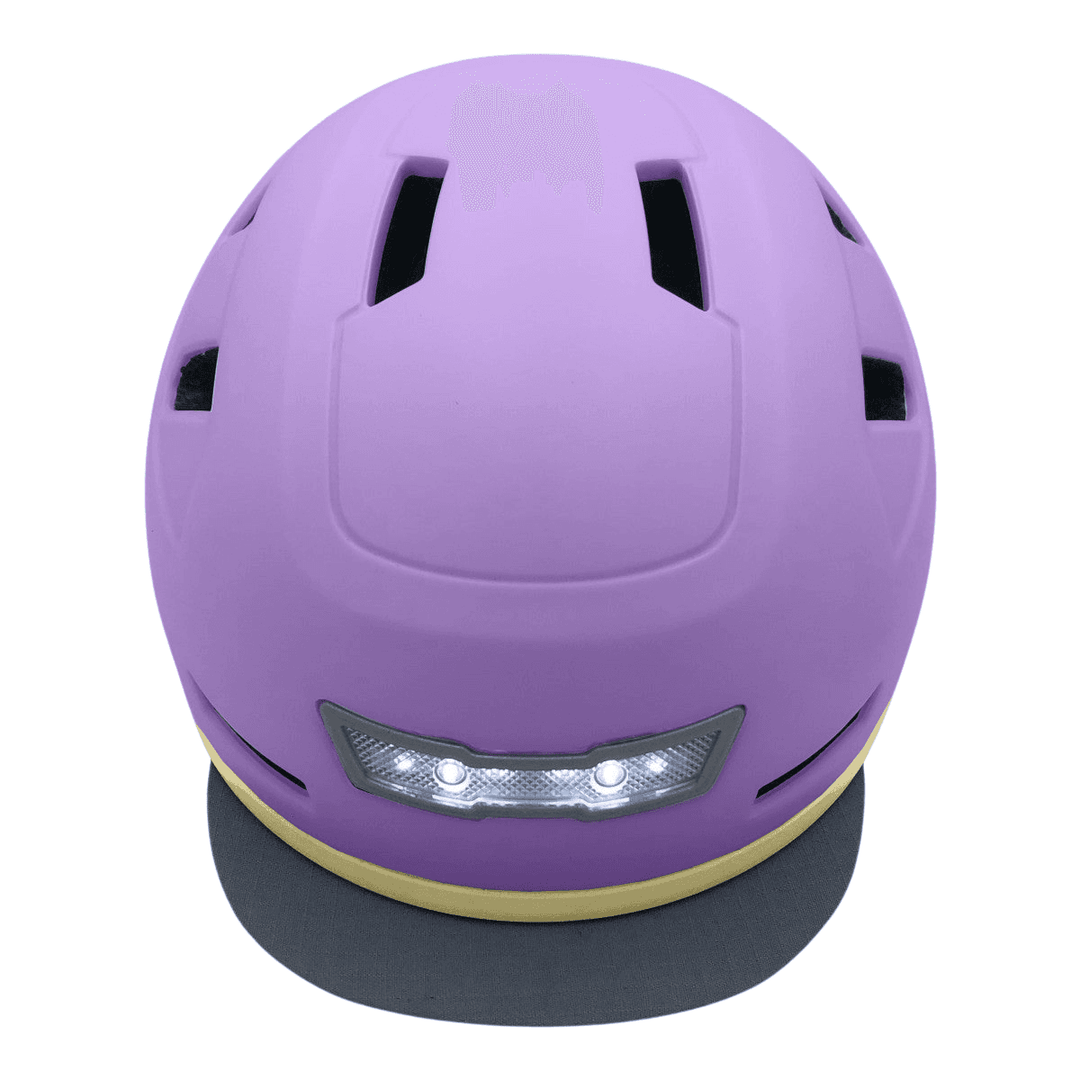 Lavender E-Bike Helmet with 10 Vents