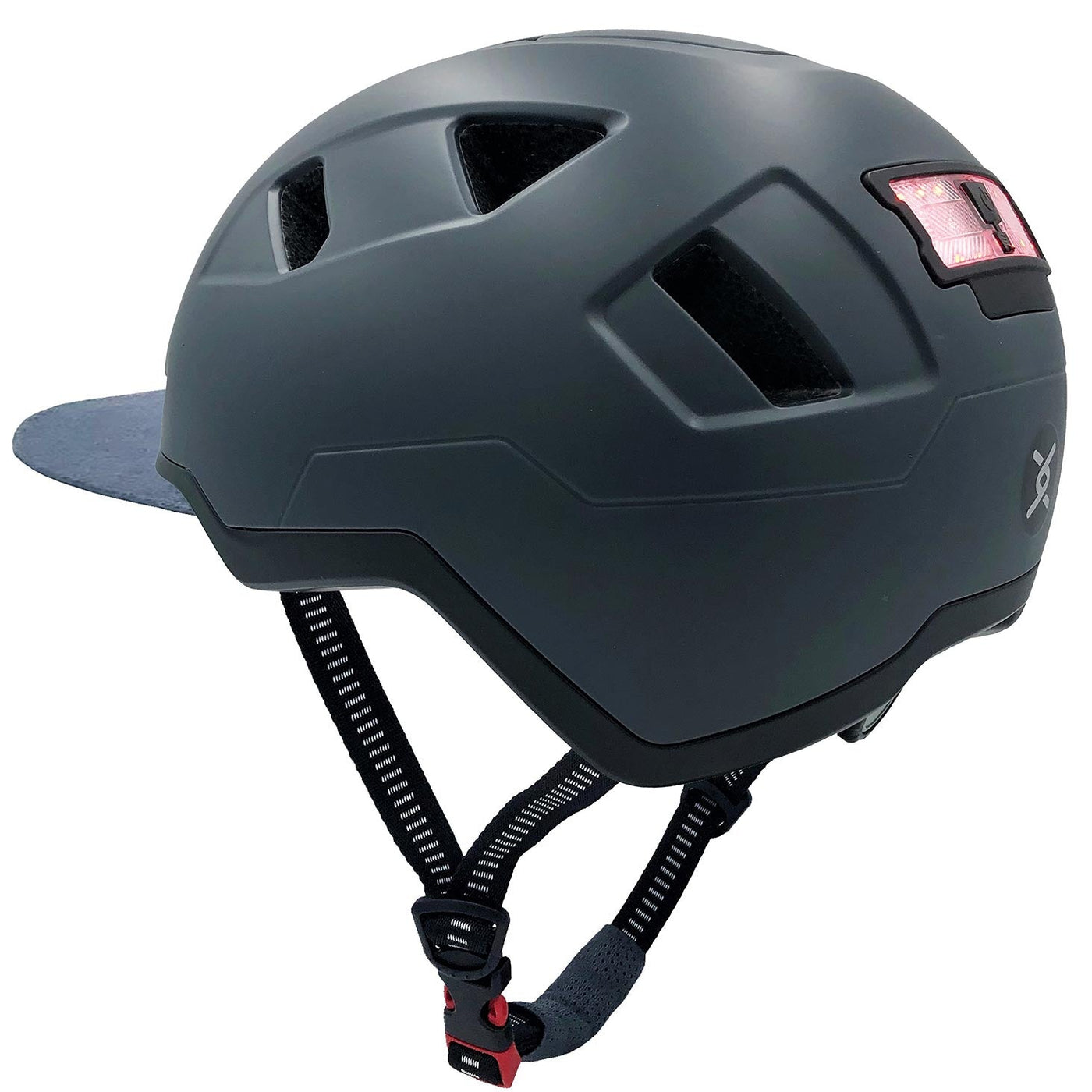 urban xnito helmet with light and visor side view